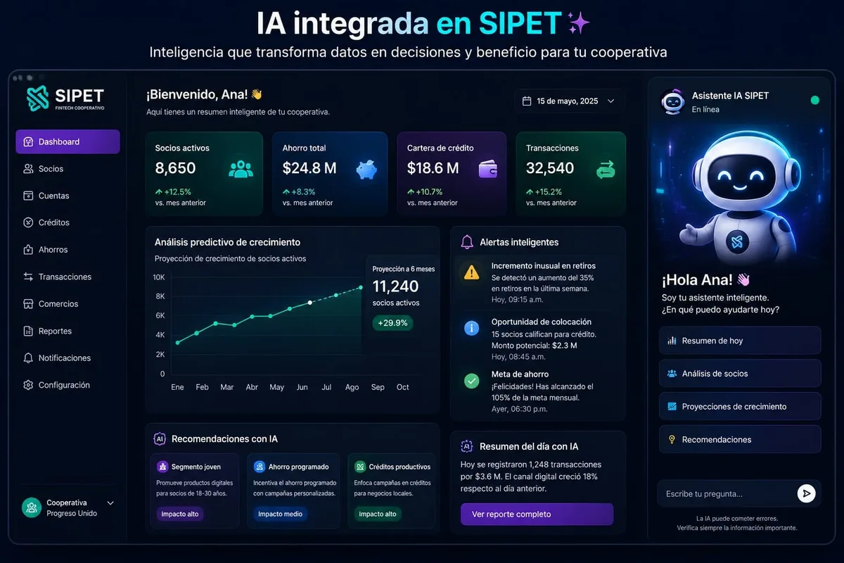 IA integrada en SIPET