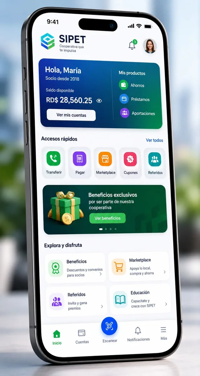 App SIPET para socios