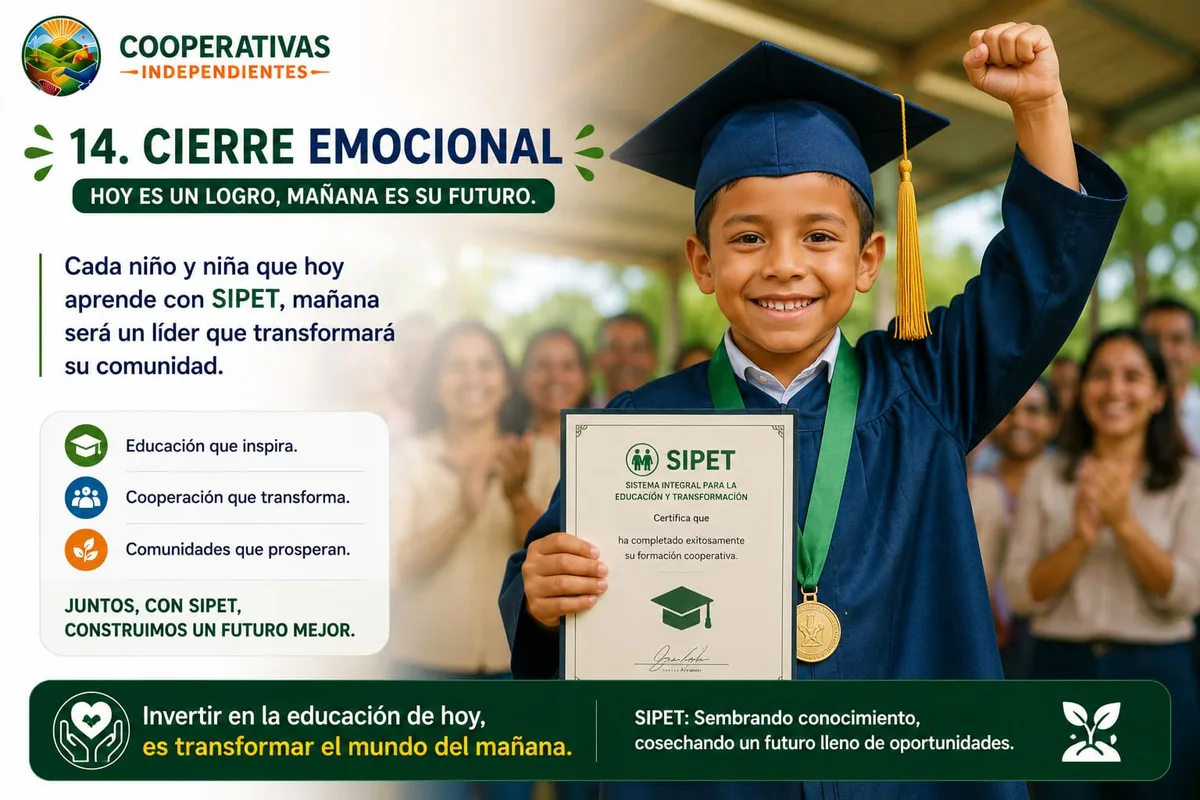 Niño graduándose