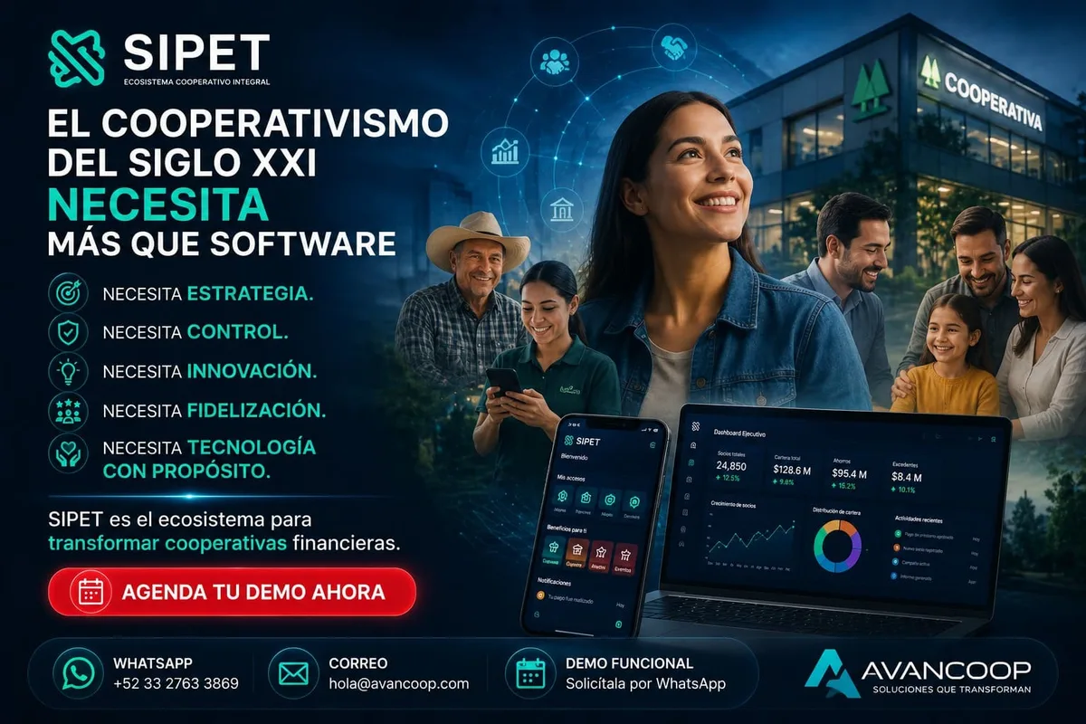 SIPET, ecosistema para transformar cooperativas financieras