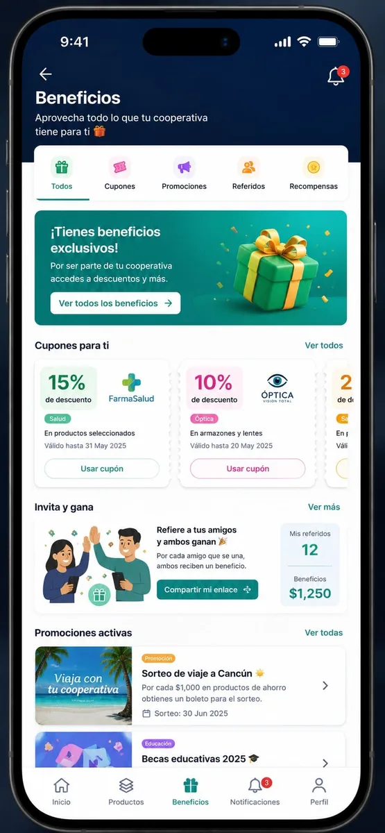 Beneficios y fidelización para socios SIPET