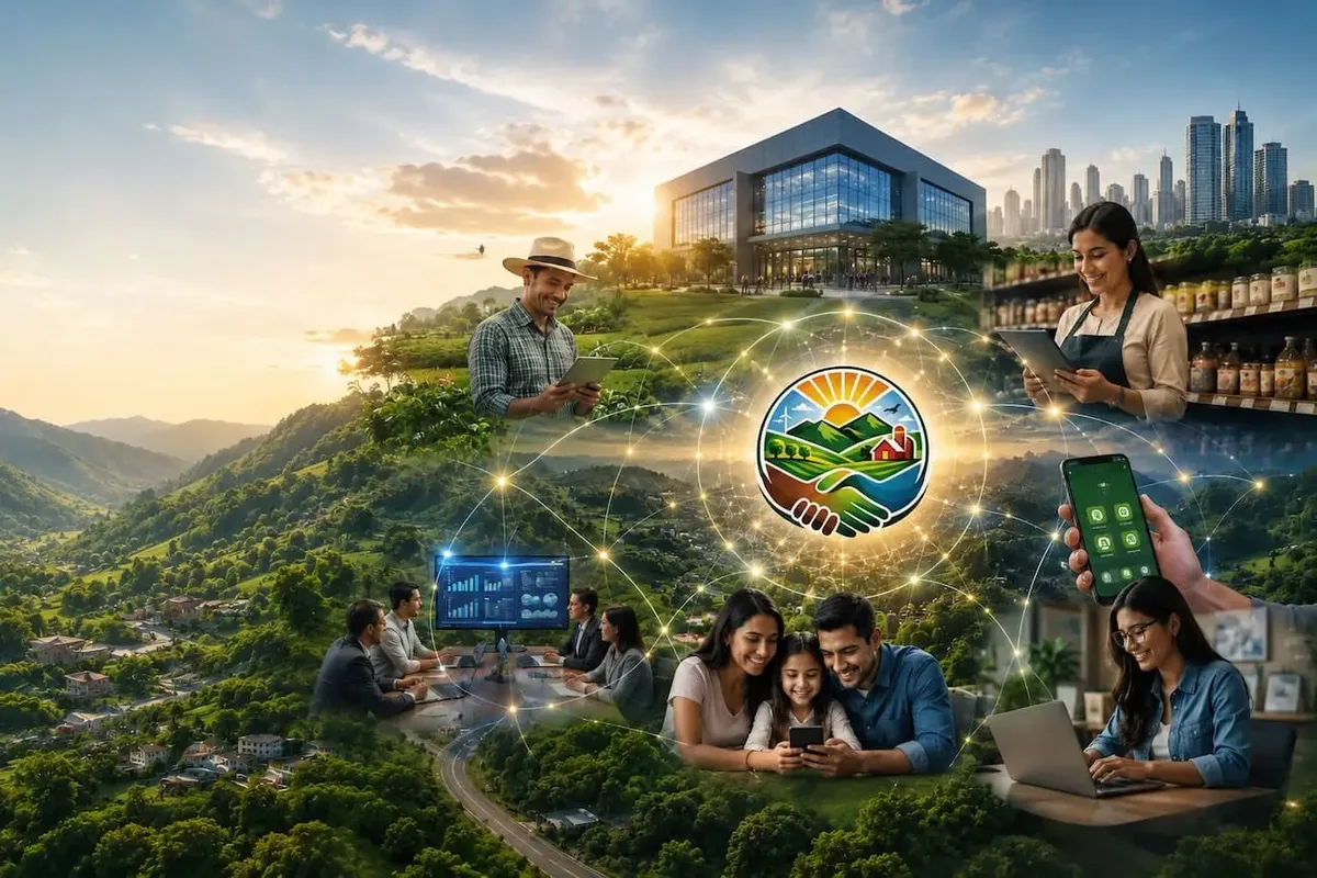 Ecosistema cooperativo conectado con tecnología e innovación