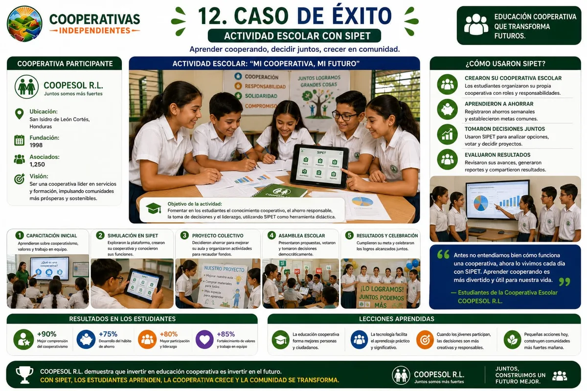 Actividad escolar con SIPET