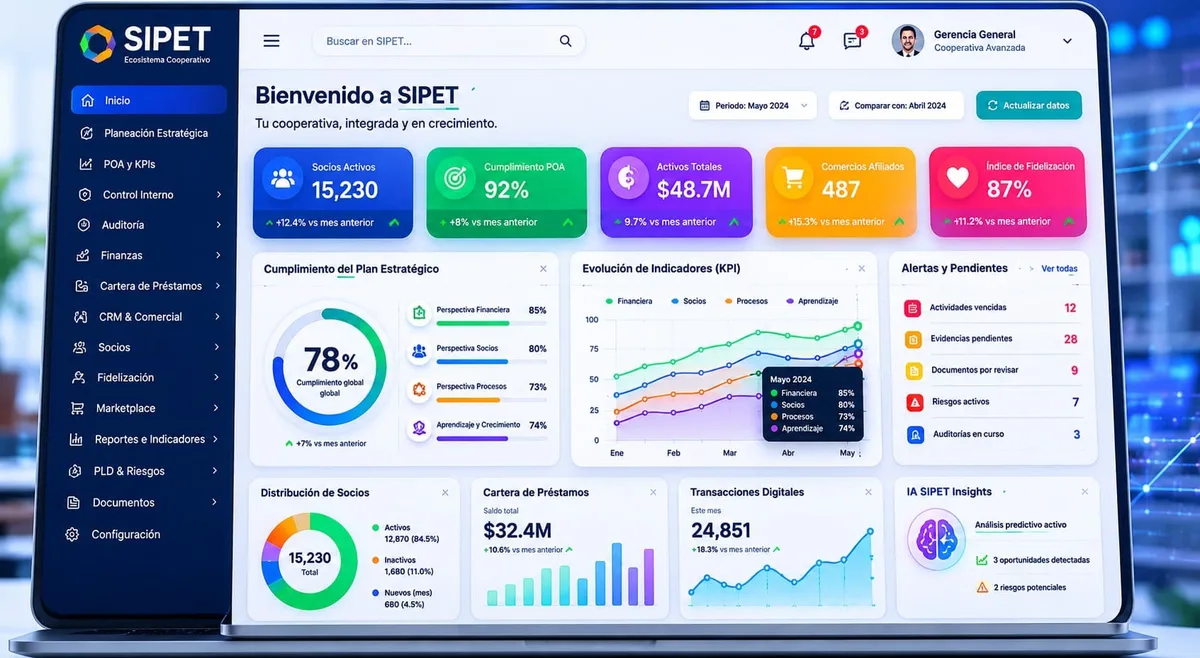 Dashboard SIPET